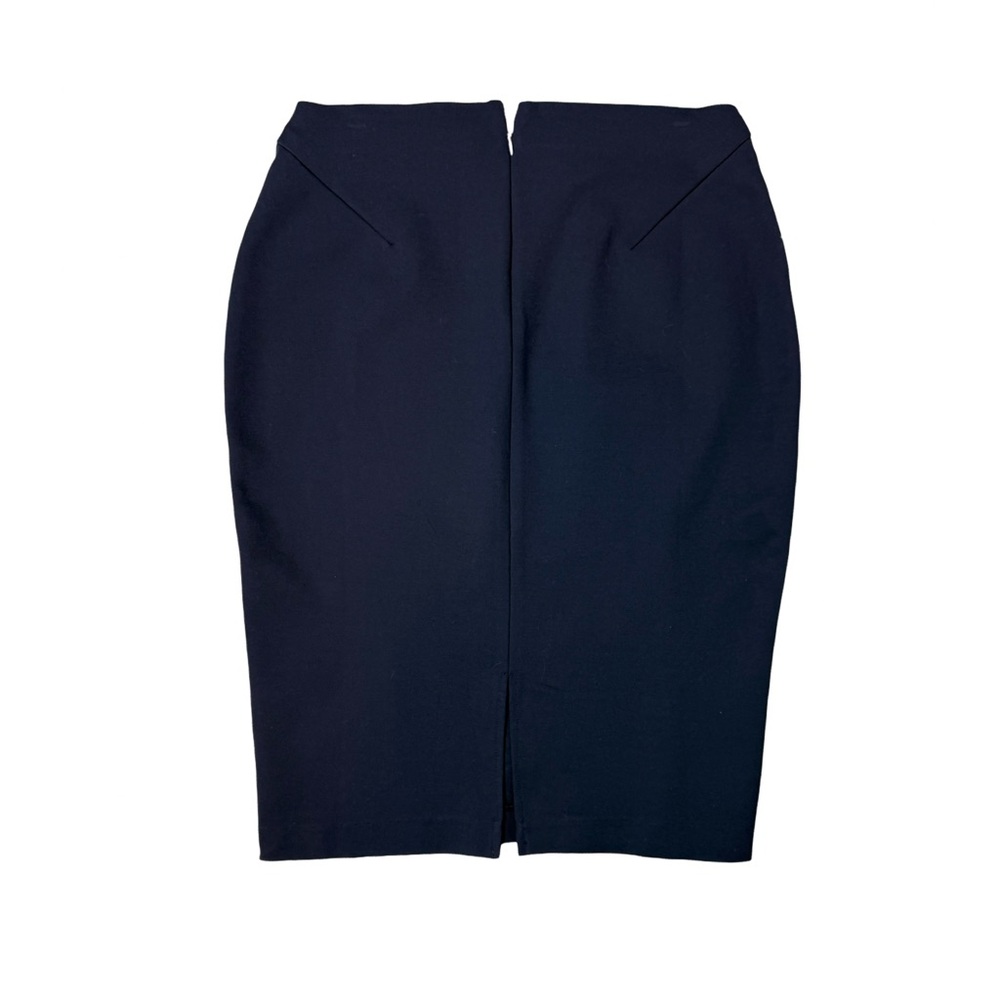 Quince Ultra-Stretch Ponte Pencil Skirt Navy Blue Office Career NWT Size S - Picture 6 of 11